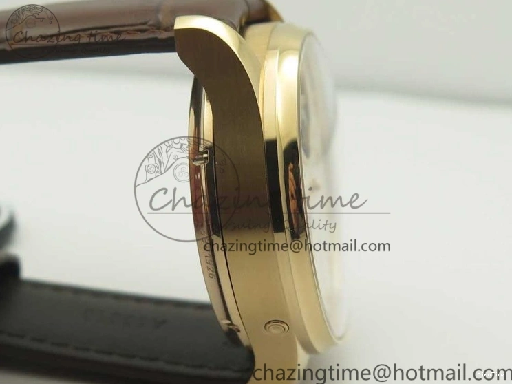 MIROTIME 1222 Portuguese Tourbillon IW504602 RG ZF Best Edition White Dial on Brown Leather Strap Stretchable 7178